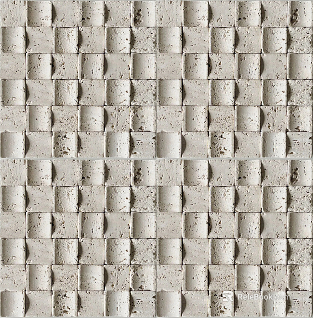 Off-white cave stone mosaic texture