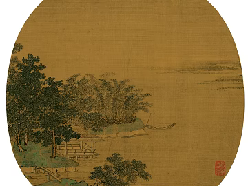 Chinese Hanging Painting Mural texture (ID:ffach361151)