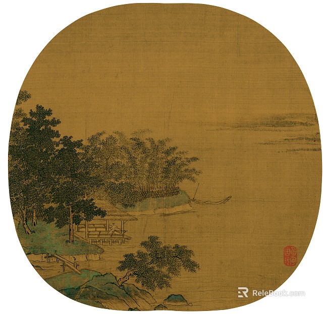 Chinese Hanging Painting Mural texture