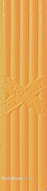 Orange vertical engraved art brick texture