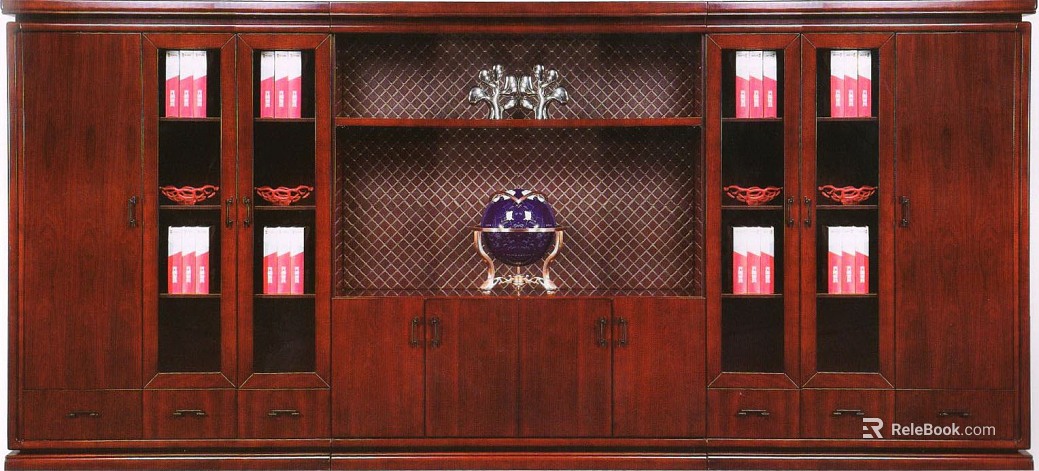Wood cabinet solid color cabinet door panel texture