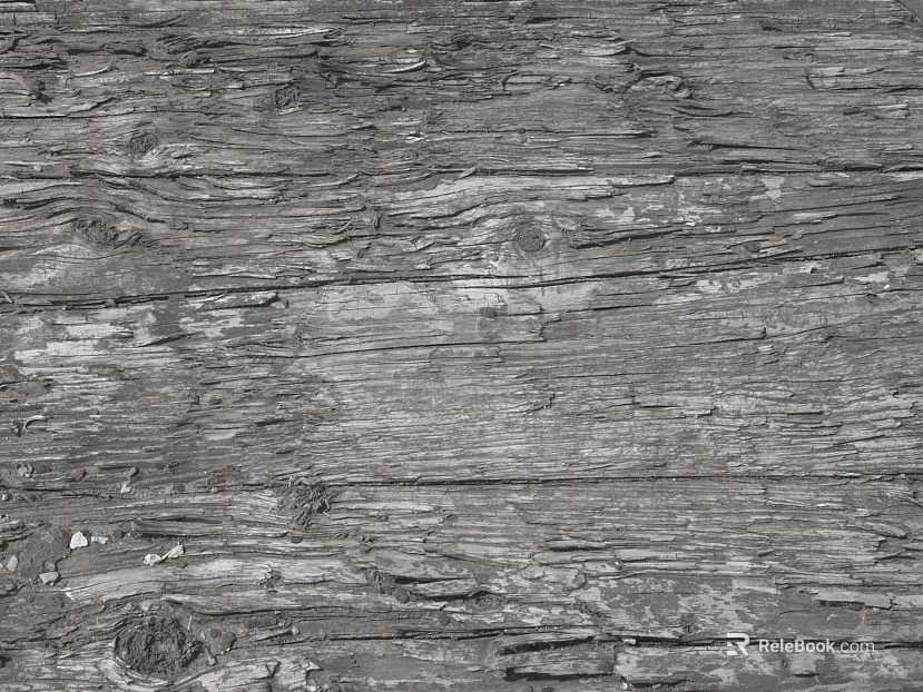 old wood black and white crack wood grain texture