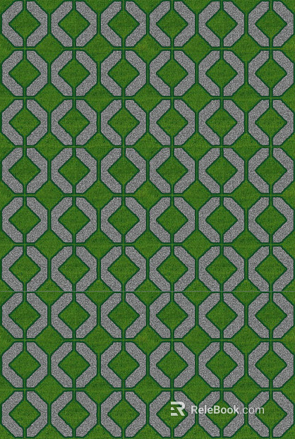 grass-planting brick texture