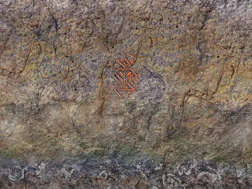 Tawny Rock Rock Painting Outdoor Wall texture (ID:ffaeh384489)