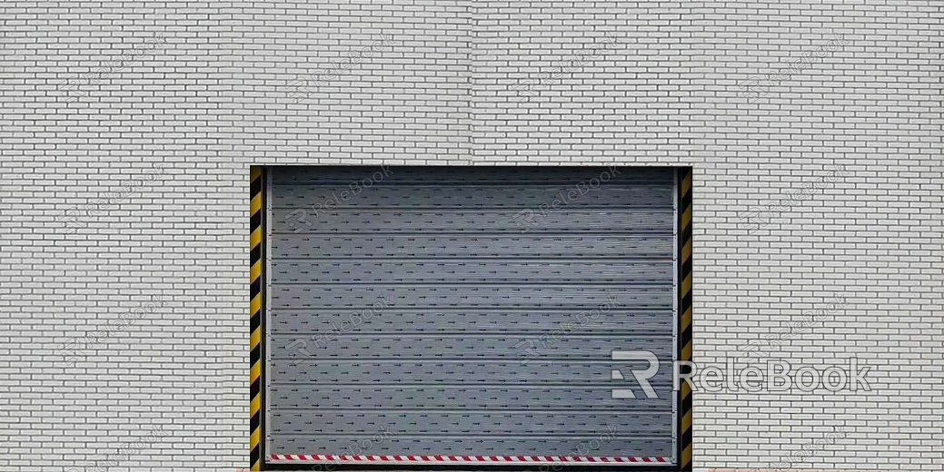 Rolling shutter door texture