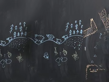 blackboard painting texture (ID:ffajg38149)