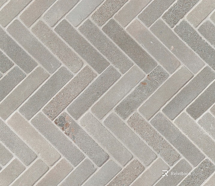 Herringbone-patterned strip-shaped stone flooring texture