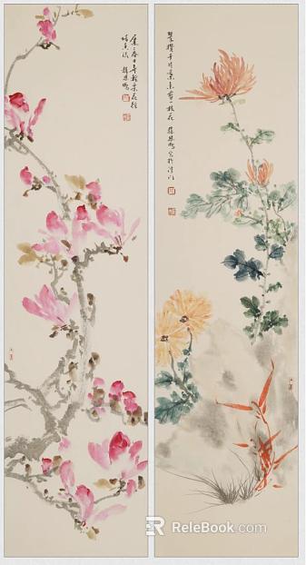 Plant painting texture