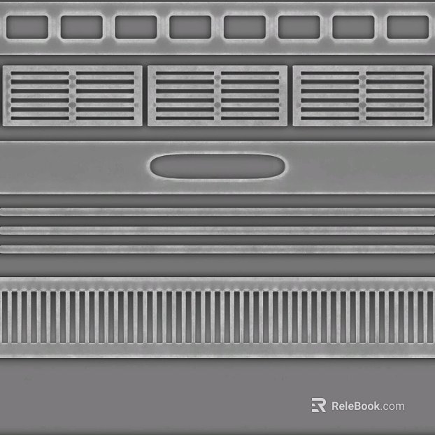 Grey metal grille industrial wind wall texture