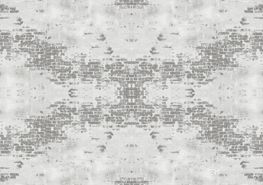 Brick wall white vintage old wall tiles texture