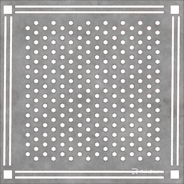 Perforated plate texture