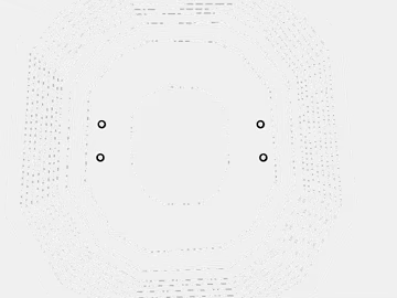 White metal perforated plate industrial decorative surface 3d model