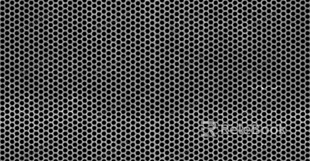 Perforated plate metal texture