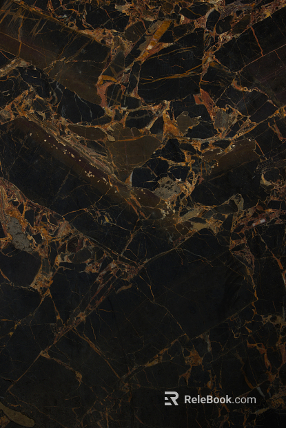 Black Golden Flower Marble texture