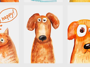 cartoon painting 3d model