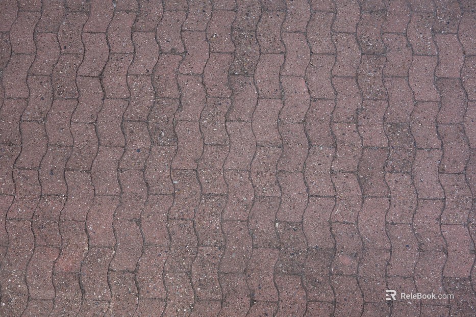 Brick pavement texture