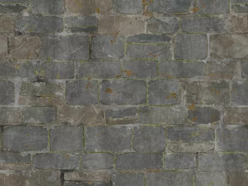 Green gray antique brick wall exterior wall finish texture (ID:ffaeh130876)