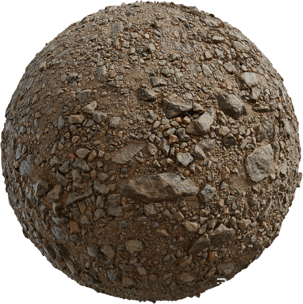 Gravel PBR texture