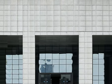 Light gray tile building exterior texture (ID:ffaeh302684)