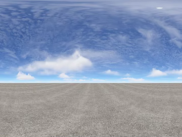 HDR concrete blue sky and white clouds panorama texture (ID:ffach292745)