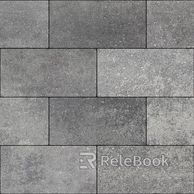 Brick wall I-shaped gray floor tile texture