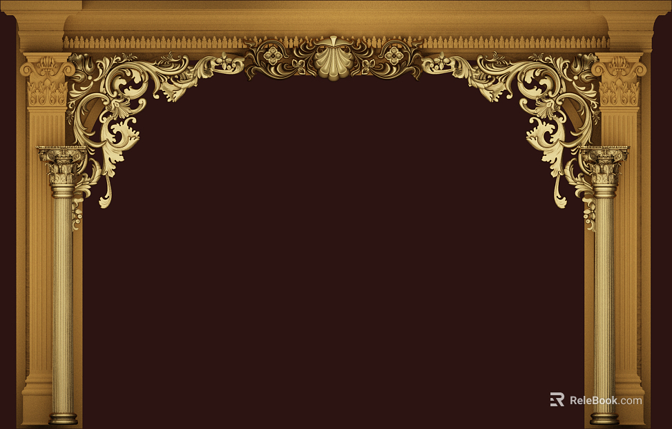 Gold-plated element texture