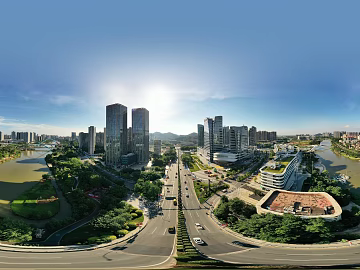 Outdoor Garden Park Panoramic View texture (ID:ffach445283)