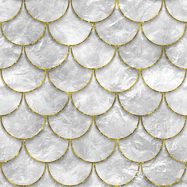 Feather Brick Shell Mosaic texture