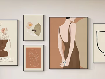 abstract painting 3d model
