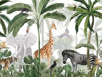 animal and plant pattern 3d model