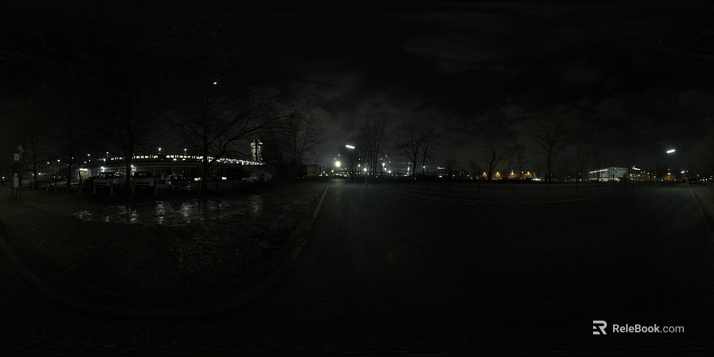 City Street Night HDR texture