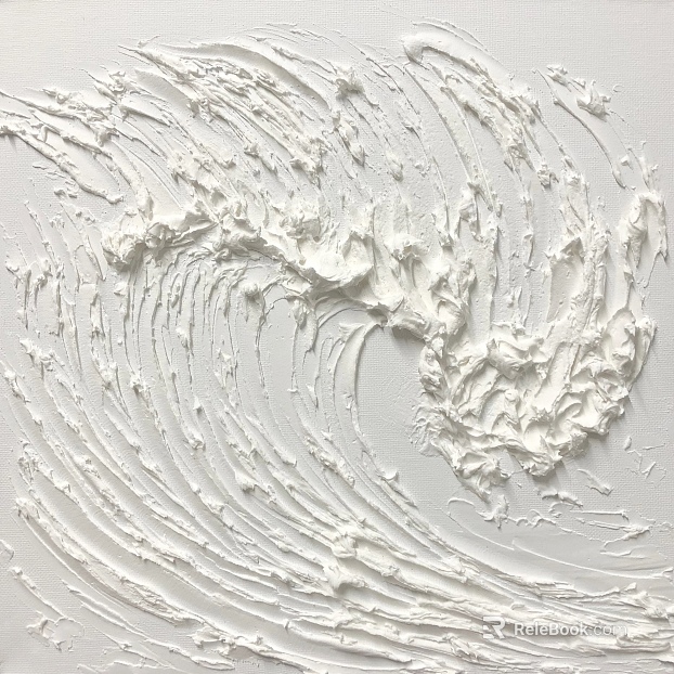 White Textured Art Paint Wall Decoration texture