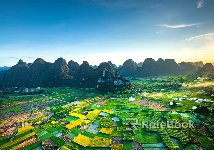 Pastoral scenery texture