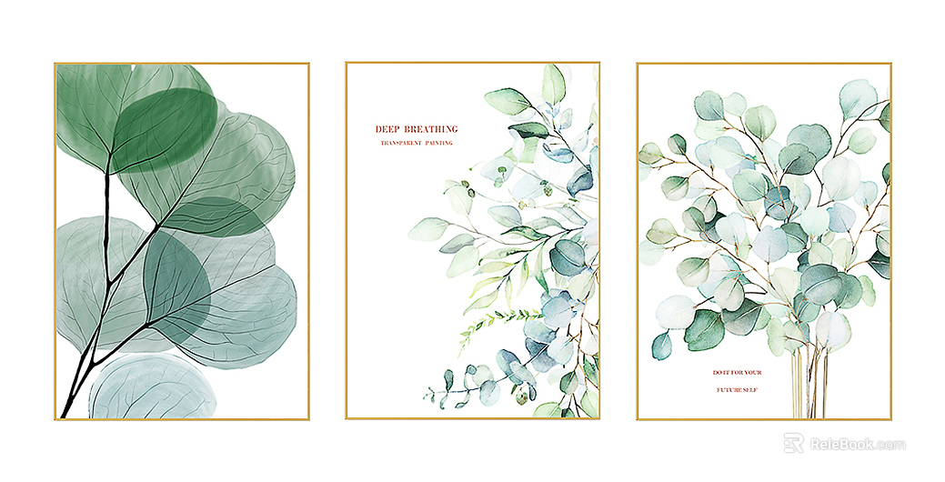 Plant painting texture
