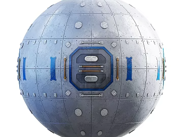 Space capsule PBR texture (ID:ffadg05082)