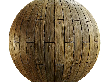 Old Wooden Wall PBR texture (ID:ffach279524)