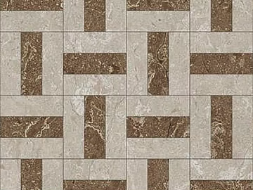Light brown gray parquet tile living room ground 3d model