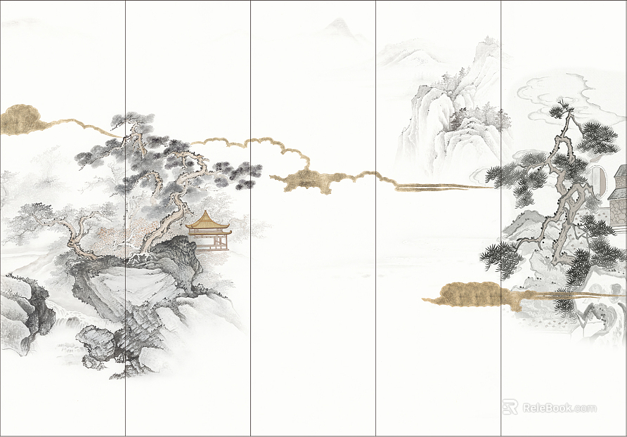 landscape painting texture