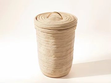 Beige Woven Storage Bucket Household Storage texture (ID:ffaeh172846)