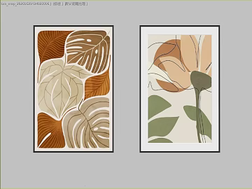 Morandi Color Plant Decorative Painting Living Room Hanging Painting texture (ID:ffaeh287194)