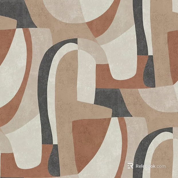 Morandi Color Abstract Art Tile Living Room texture