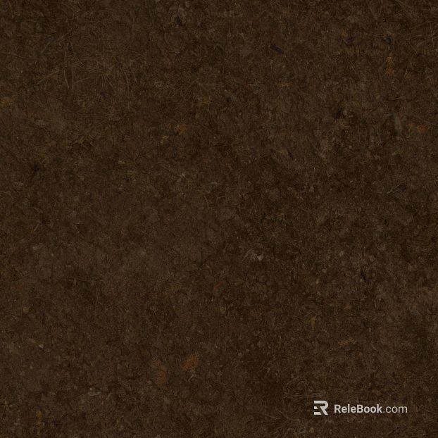 Dark brown earthen floor, outdoor area texture