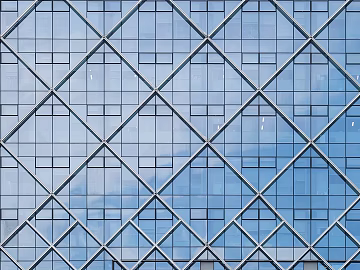Glass curtain wall building facade texture (ID:ffach710973)