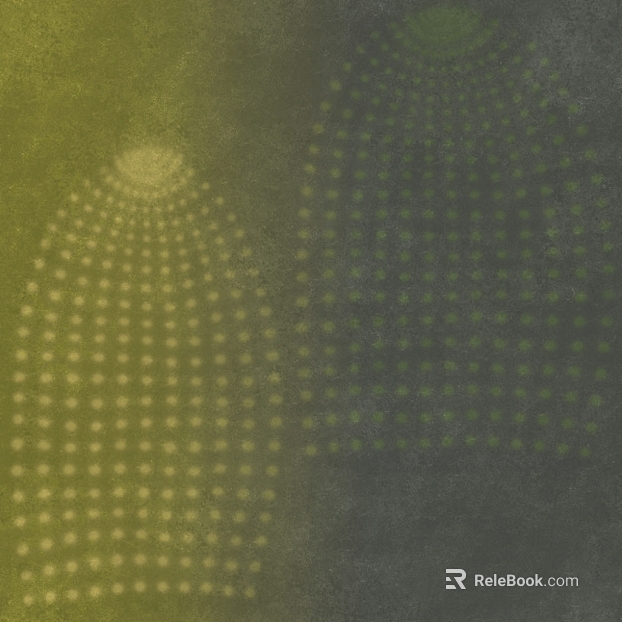 Yellow-green dot art paint wall texture