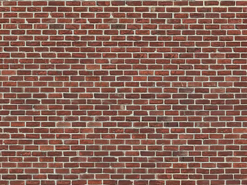 Brick wall red brick plane 3d model