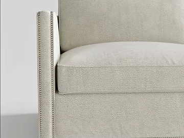 Beige velvet sofa soft bag fabric texture (ID:ffaeh814736)