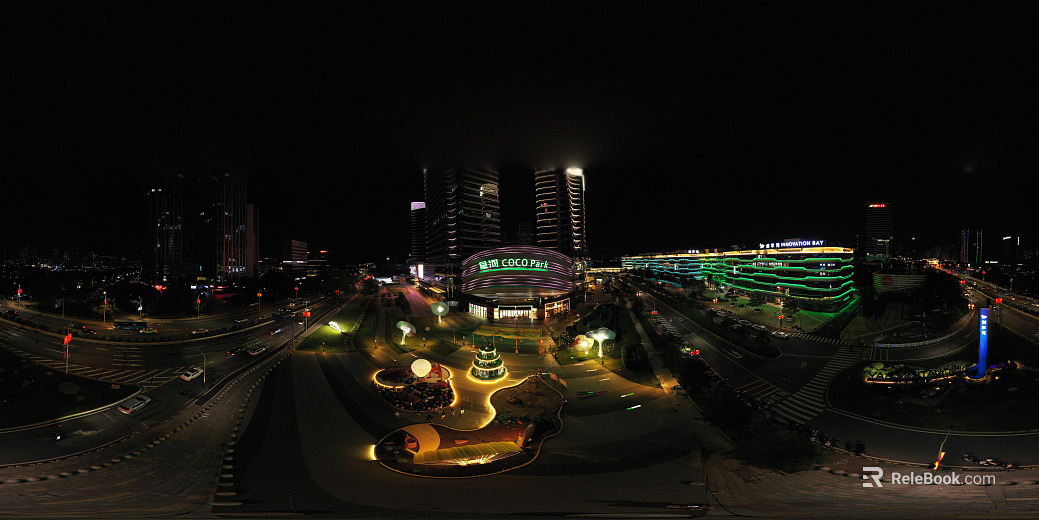 Outdoor Garden Park Panoramic View texture