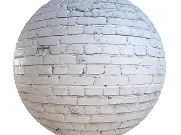 Brick wall 2PBR 3d model