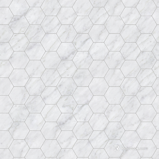 Hexagonal Tile Hexagonal Tile White Seamless texture