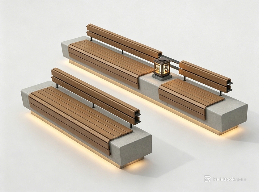 Light Log Color Outdoor Bench texture